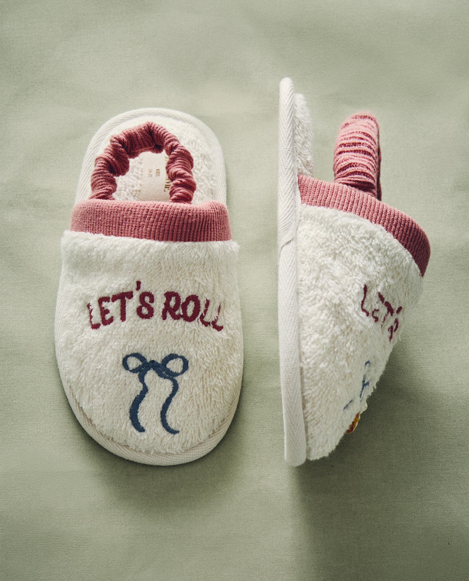 ZAPATILLA INFANTIL TOALLA BAÑO LAZO Zara Home España