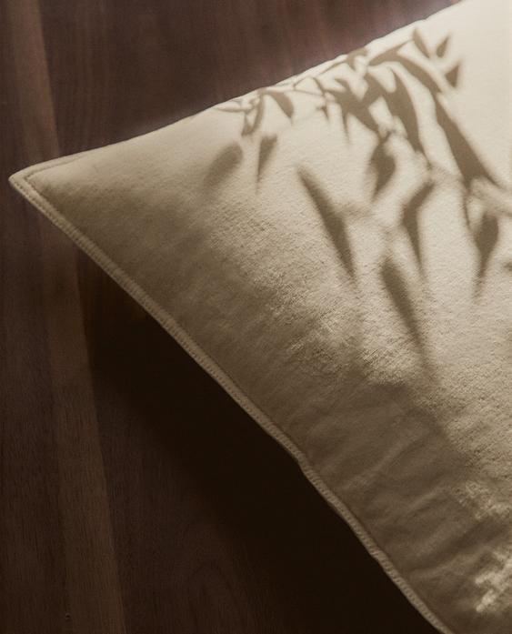 HOUSSE DE COUSSIN LIN ET COTON