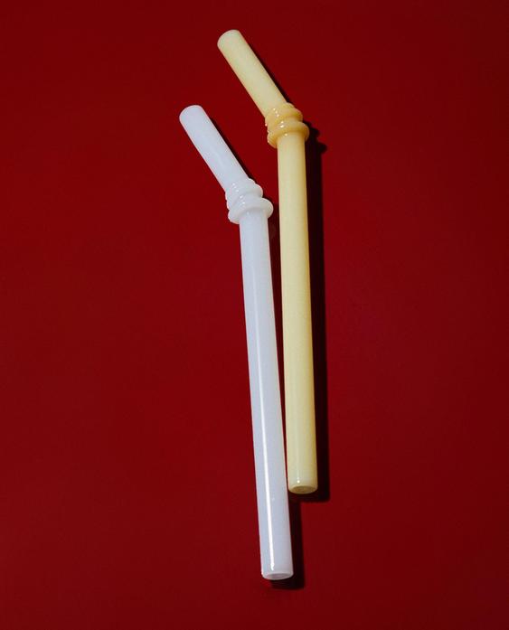 GEKLEURDE GLAZEN RIETJES (6-PACK)