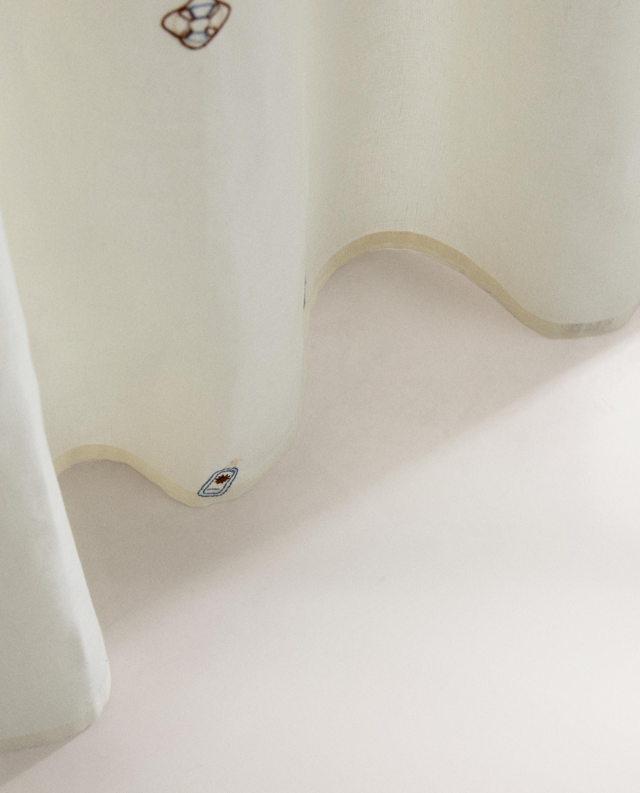EMBROIDERED SHOWER CURTAIN