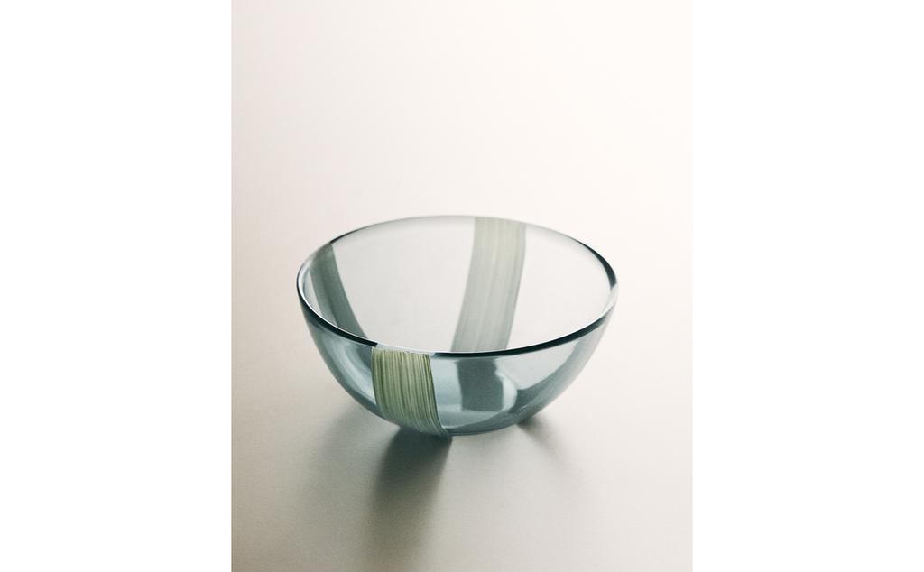 STRIPED GLASS BOWL