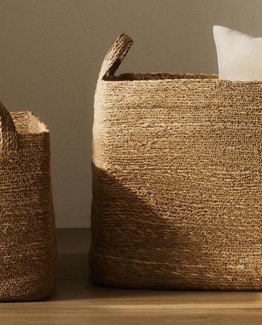 RECTANGULAR SEAGRASS BASKET