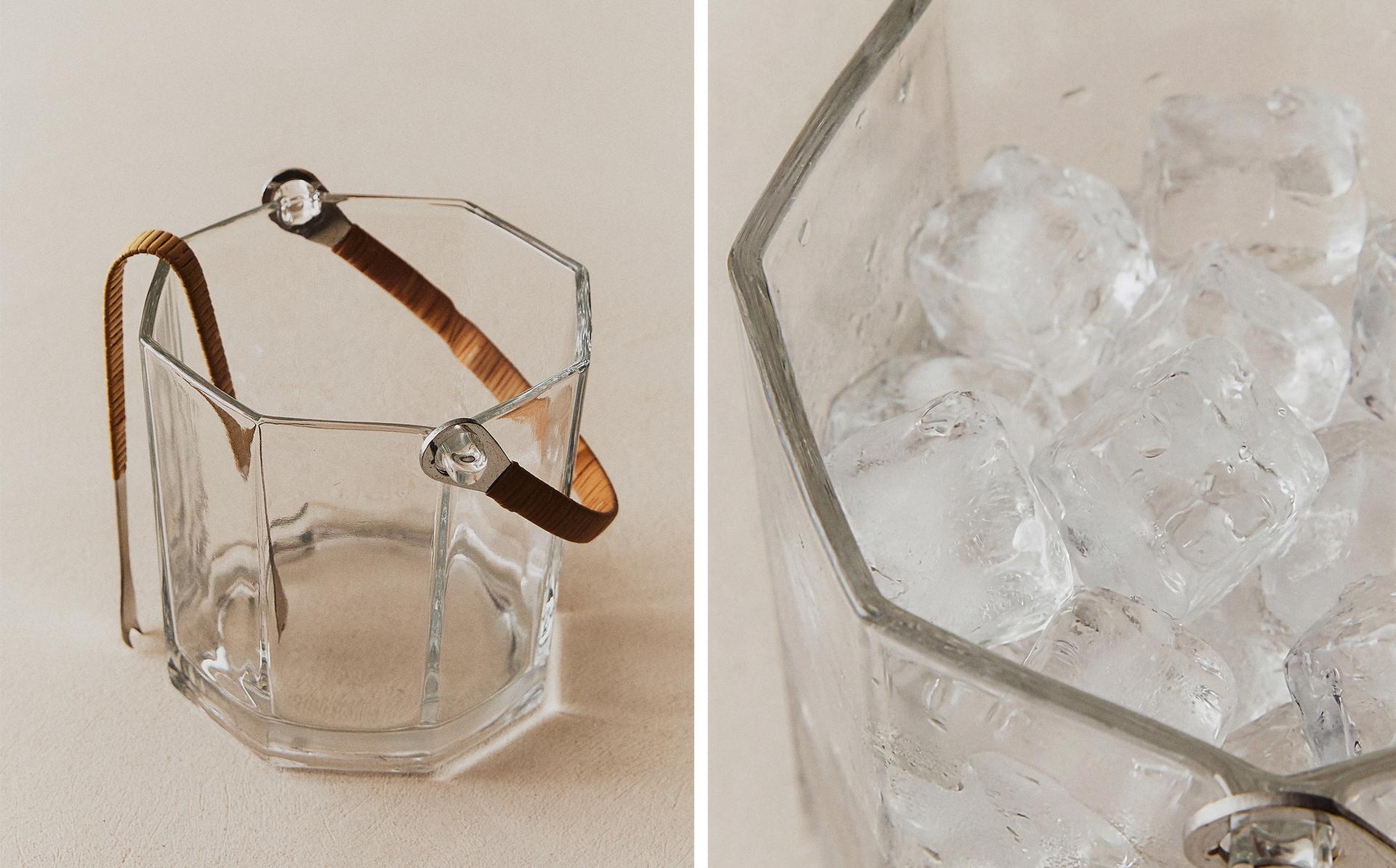 SET CUBITERA VIDRIO Y PINZAS SET CUBITERA VIDRIO Y PINZAS