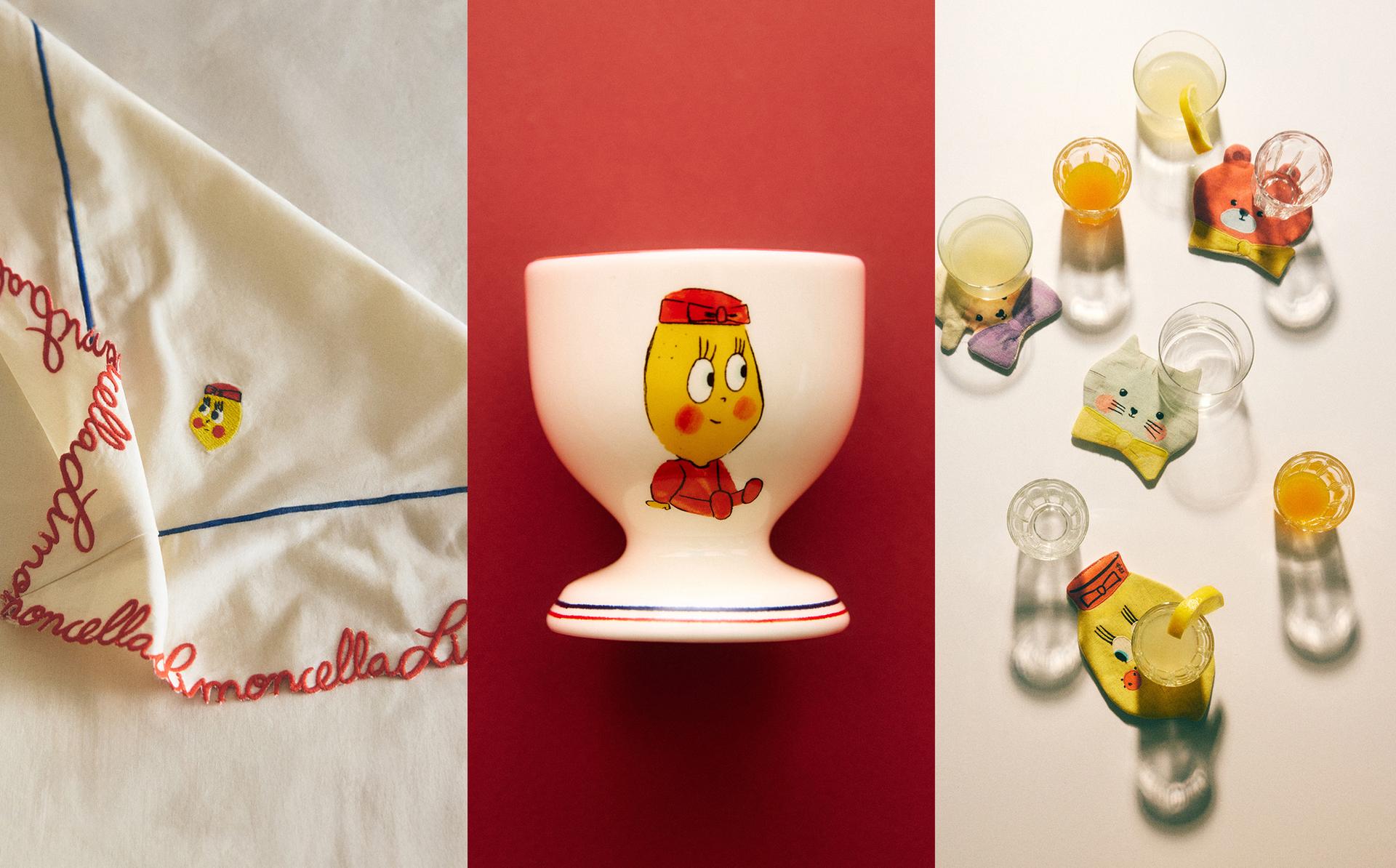 KIDS' LIMONCELLA X THE ANIMALS OBSERVATORY TABLECLOTH AND DINNER SET