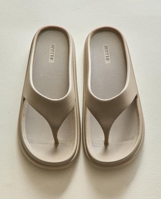 RUBBERISED FLAT SANDALS Zara Home United Kingdom