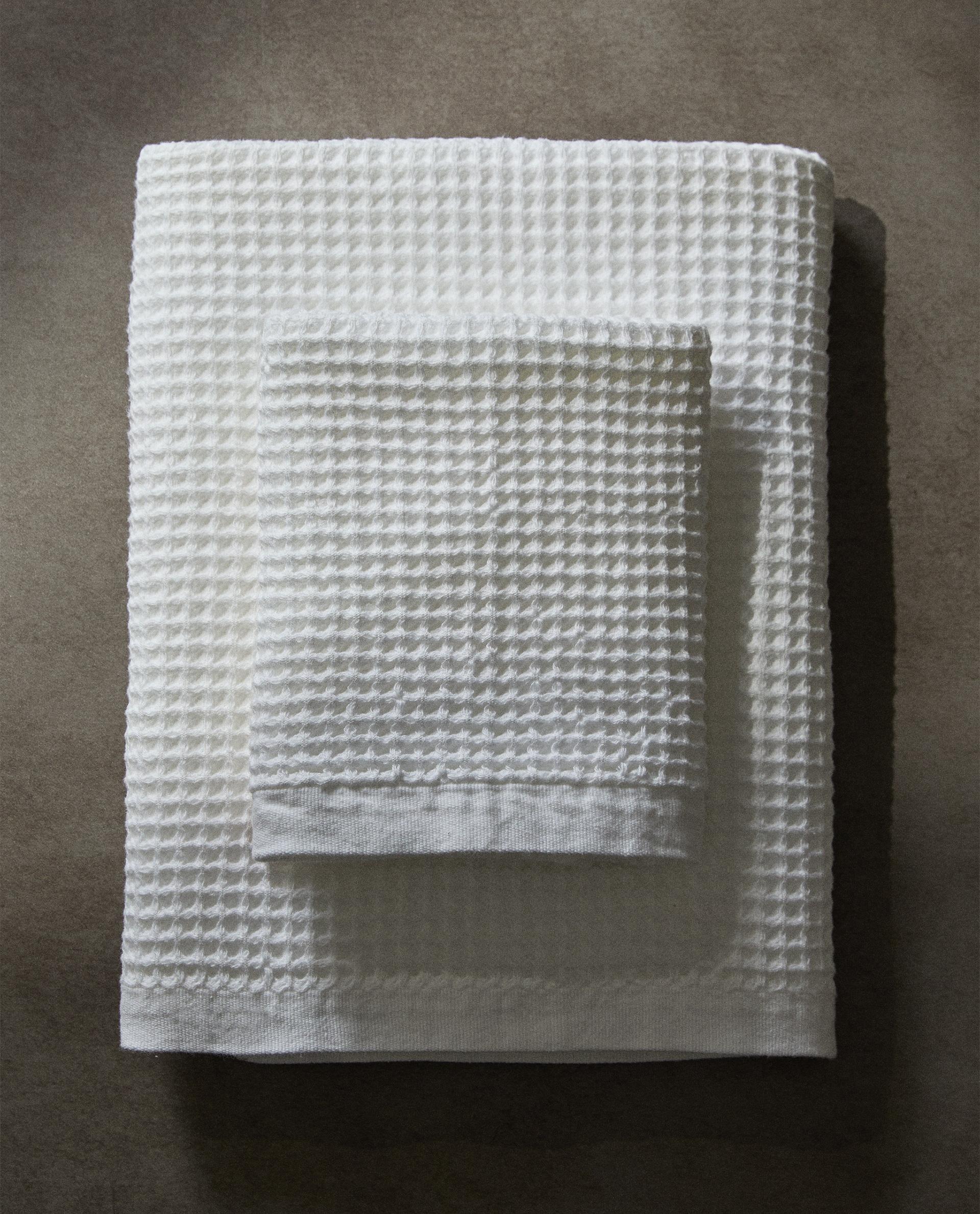 White waffle hand towels sale