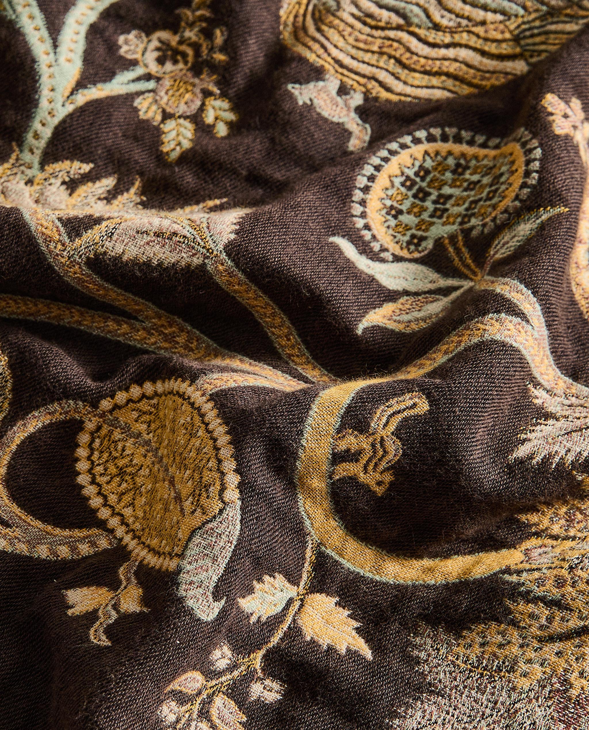 FLORAL JACQUARD BLANKET | Zara Home United States of America