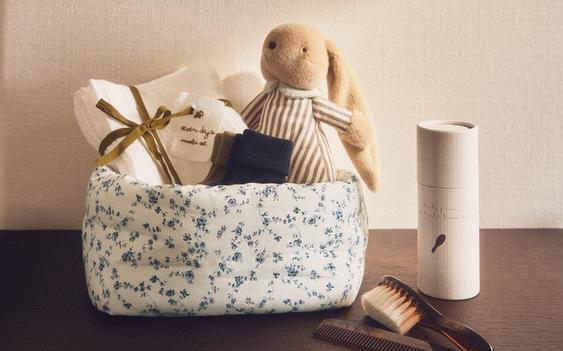 ORGANIZADOR DE BEBÊ FLOR E CONJUNTO DE ESCOVA E PENTE