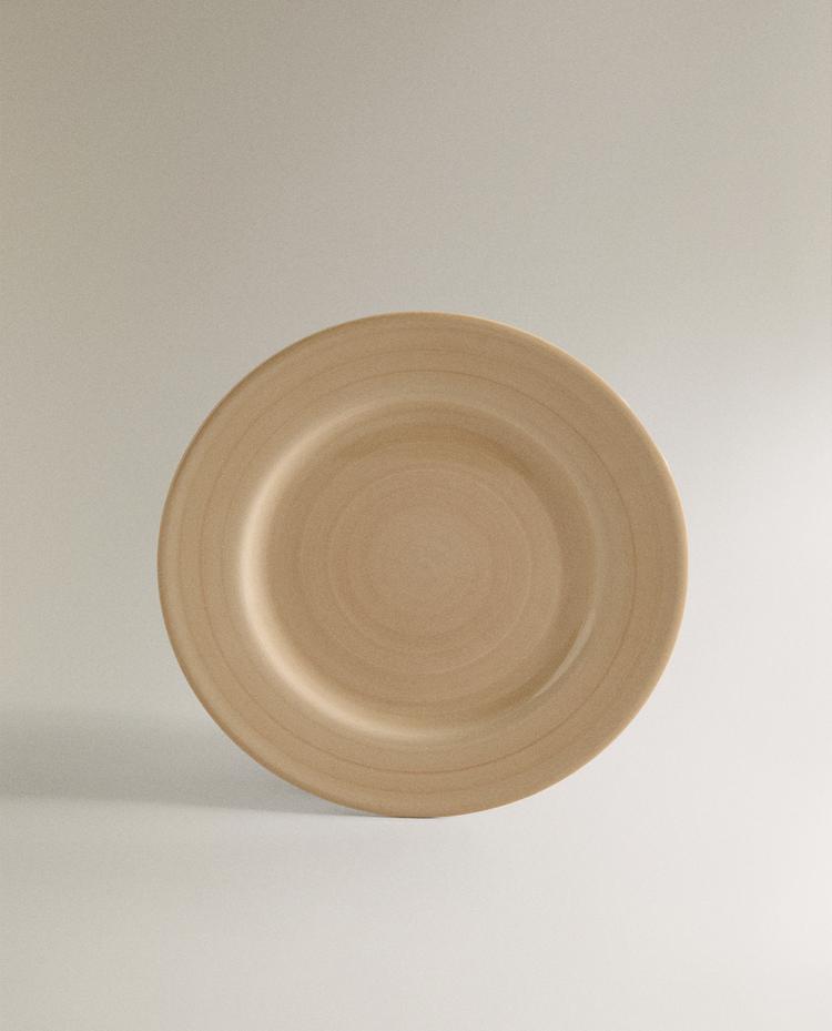 SPINWASH EARTHENWARE DESSERT PLATE