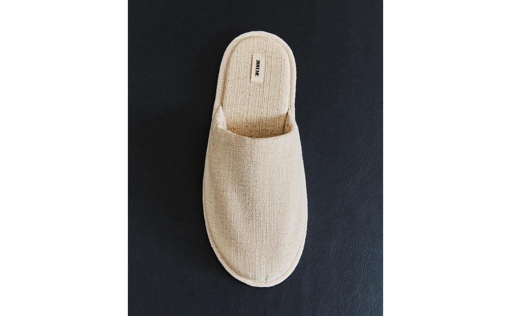LINEN SLIPPERS