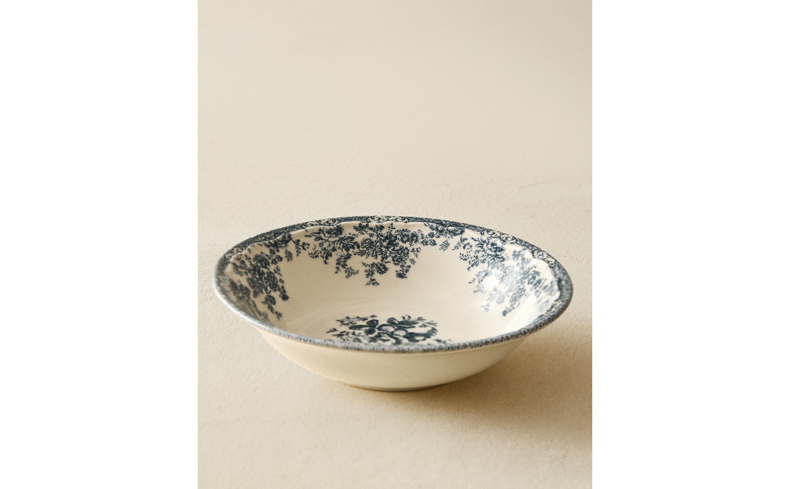 FLORAL EARTHENWARE BOWL | Zara Home United States of America