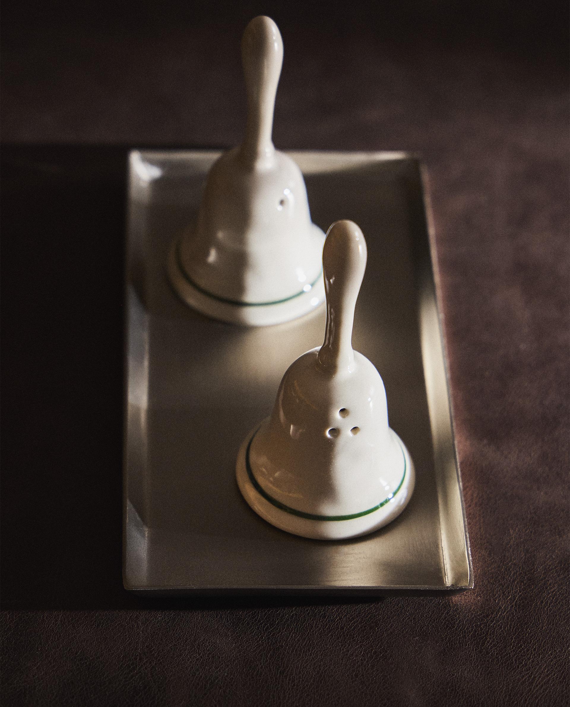 CHRISTMAS BELL SALT AND PEPPER SHAKER SET | Zara Home United