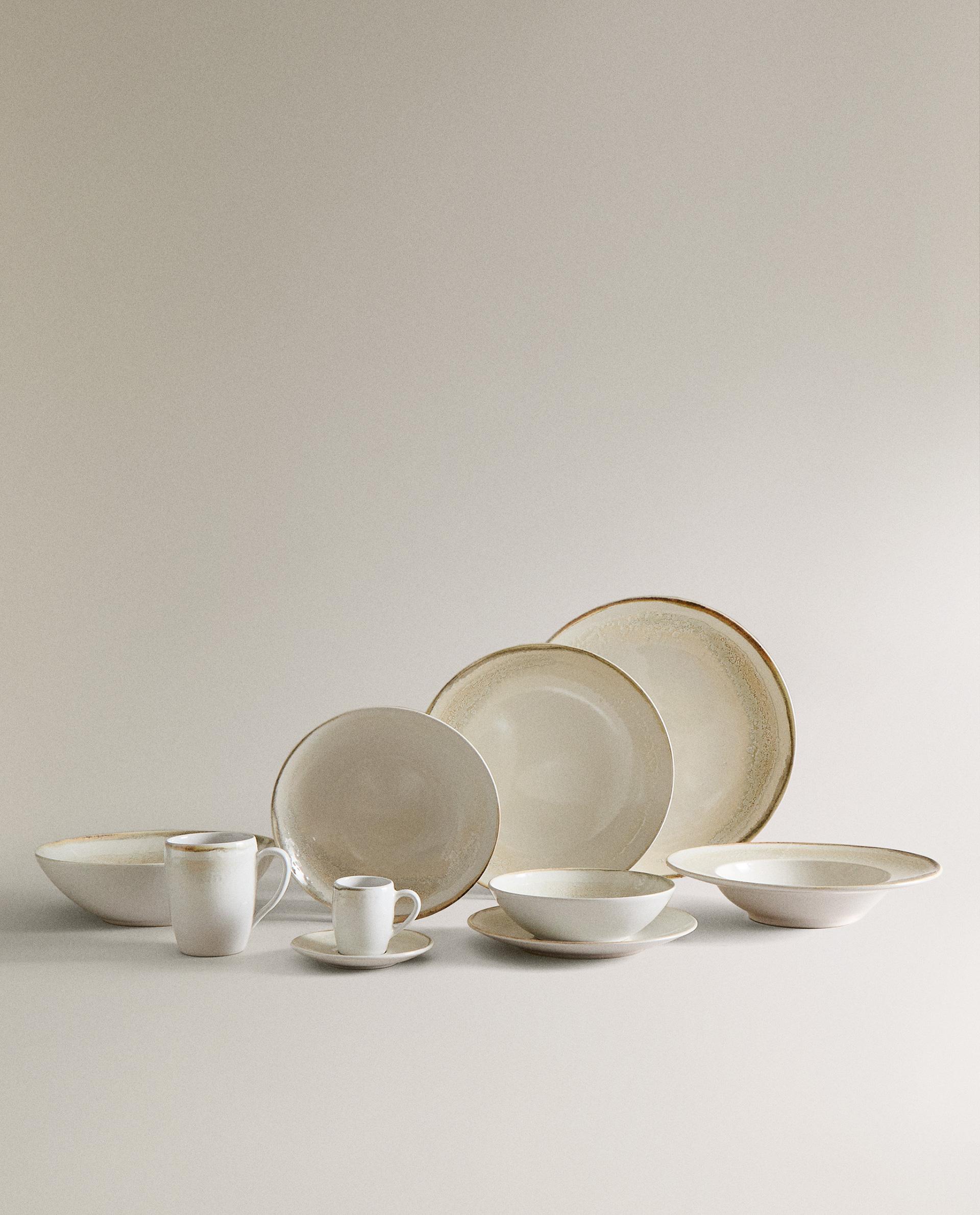 Vajilla De Vidrio Vajilla Costa Nova Riviera Juego Piezas Por Persona,  Gres, Verde Claro, Microondas Y Lavavajillas Vajillas Amazon Completas