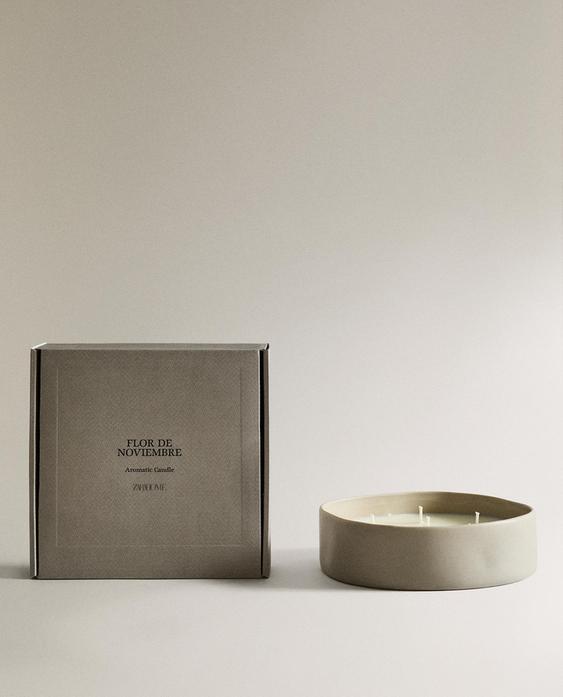 (590 G) VELA AROMÁTICA FLOR DE NOVIEMBRE