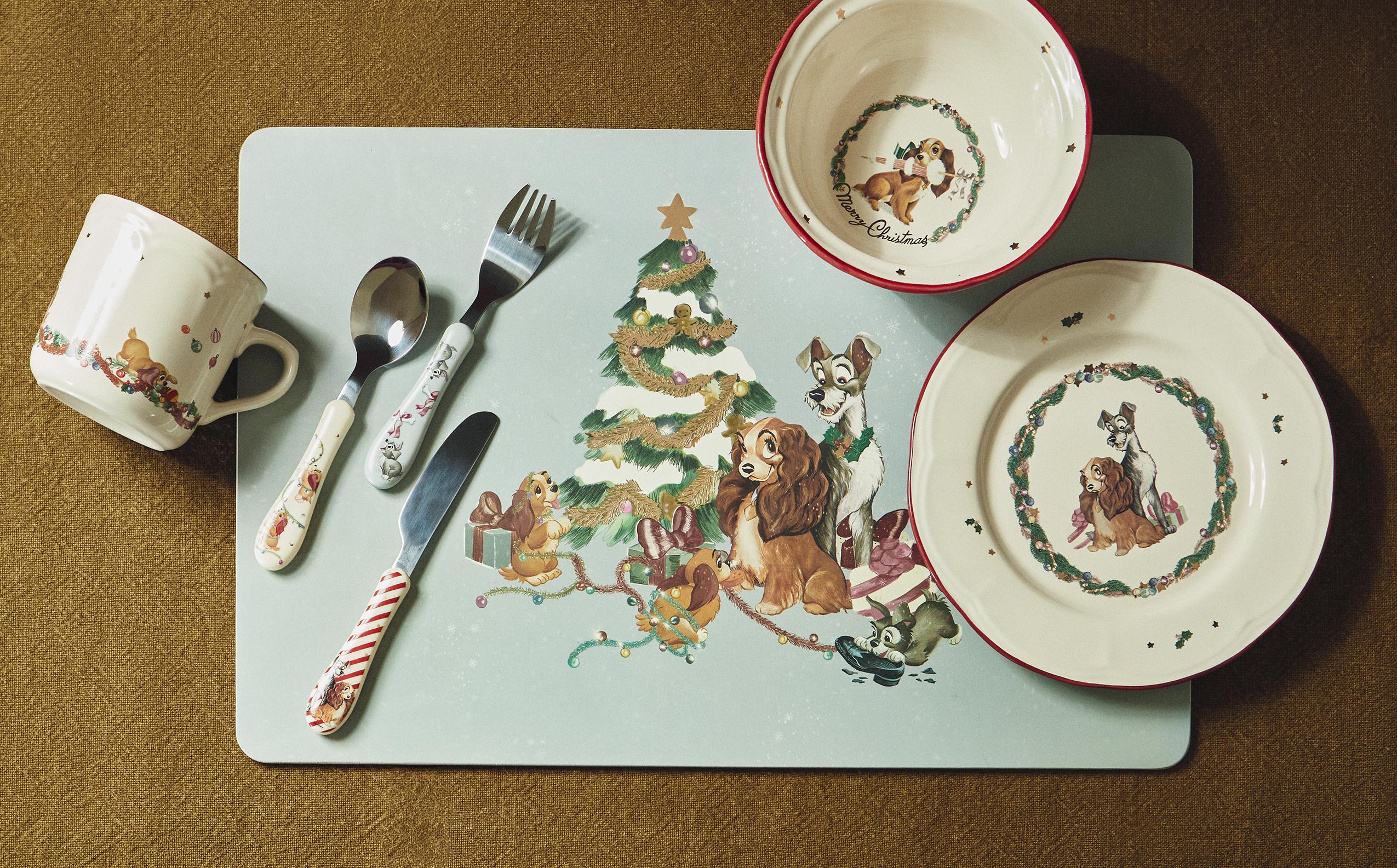 CHILDREN’S LADY AND THE TRAMP © DISNEY CHRISTMAS TABLEWARE