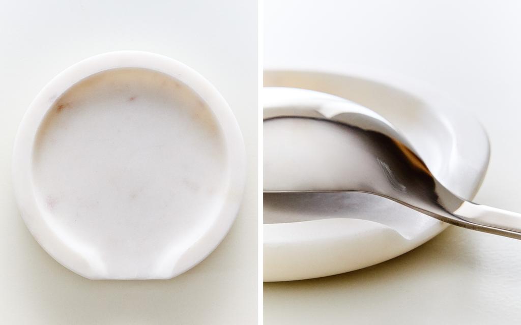 Marble spoon rest