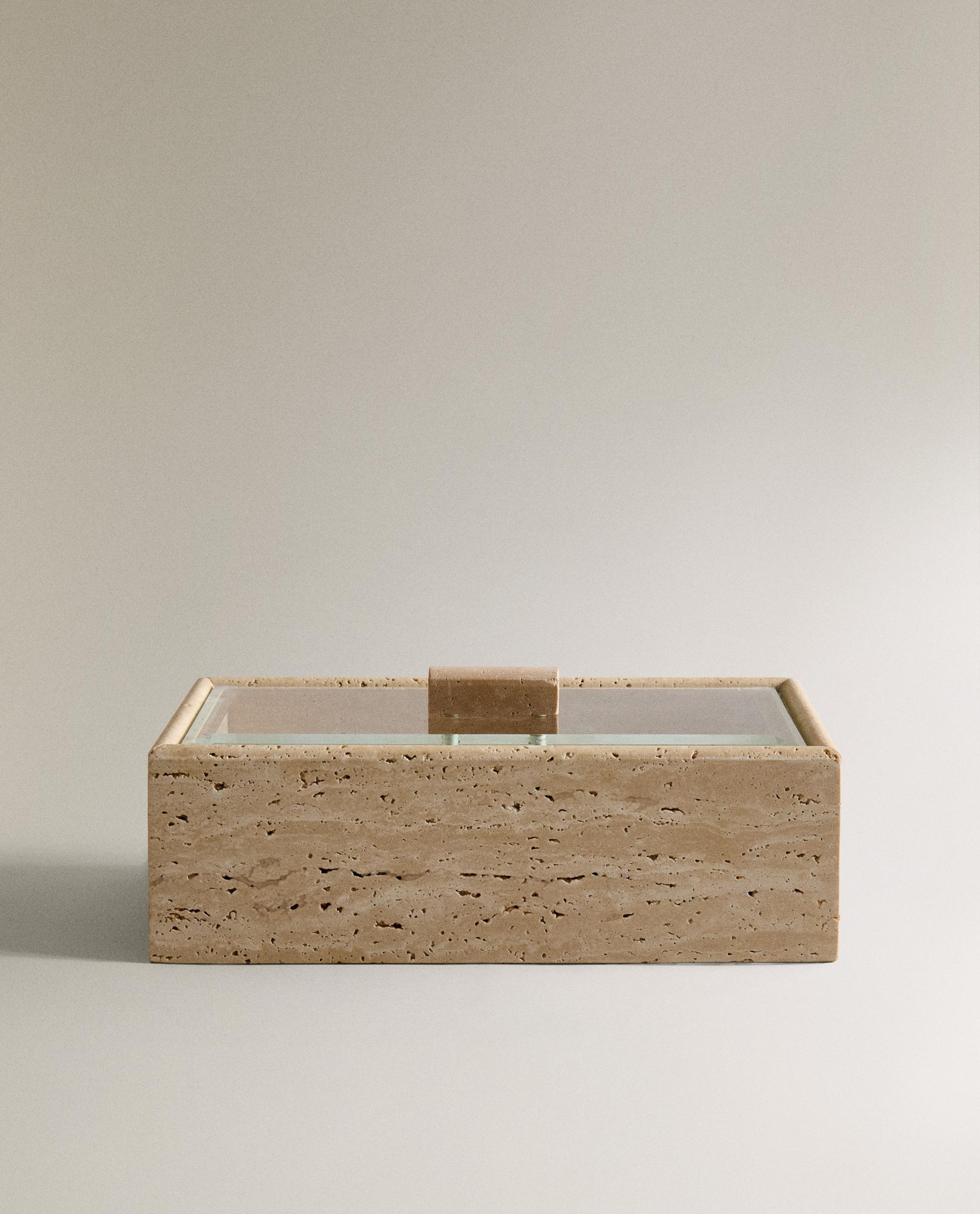 TRAVERTINE AND GLASS BOX product thumbnail 7