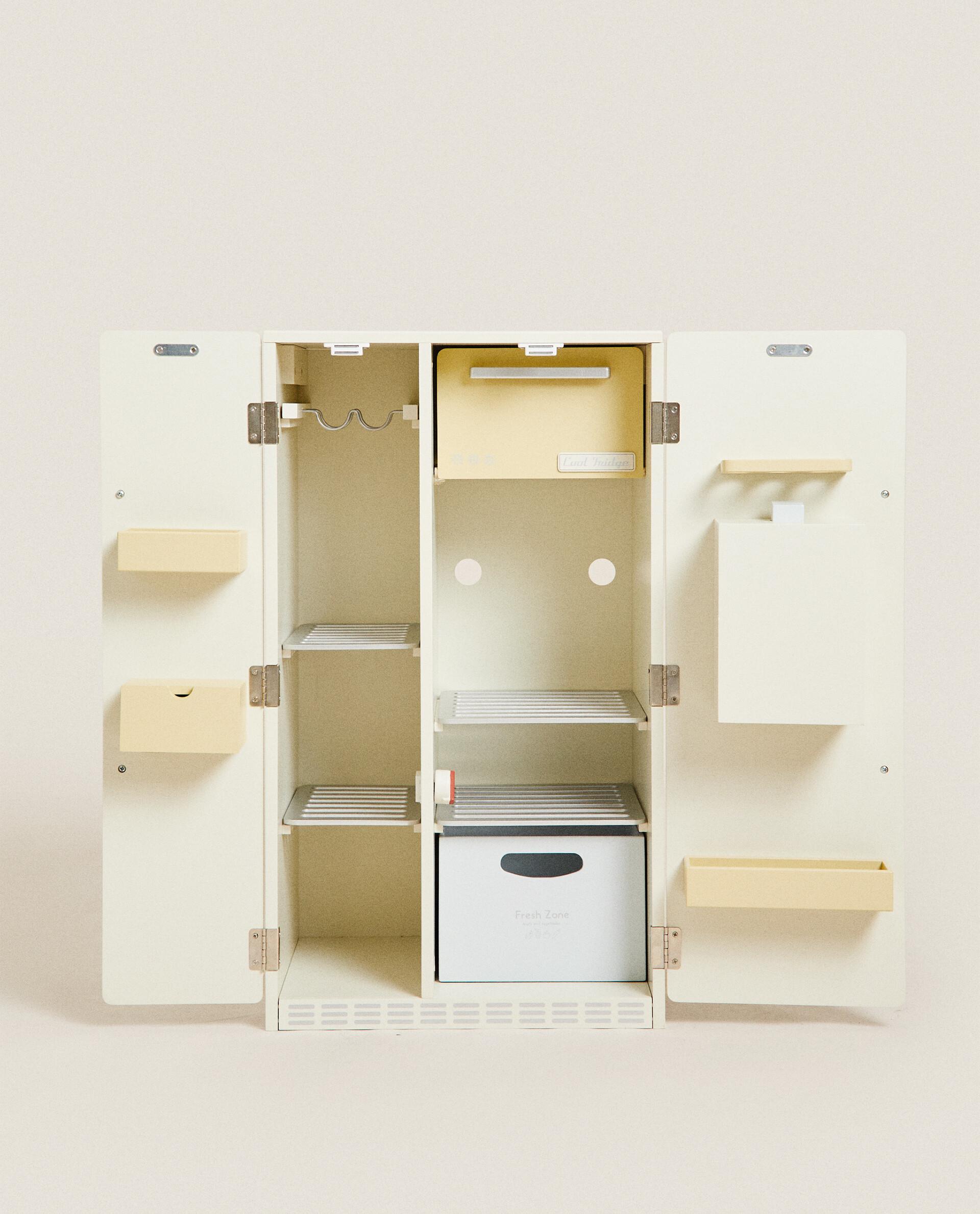 CHILDREN'S WOODEN DOUBLE DOOR FRIDGE TOY | Zara Home United