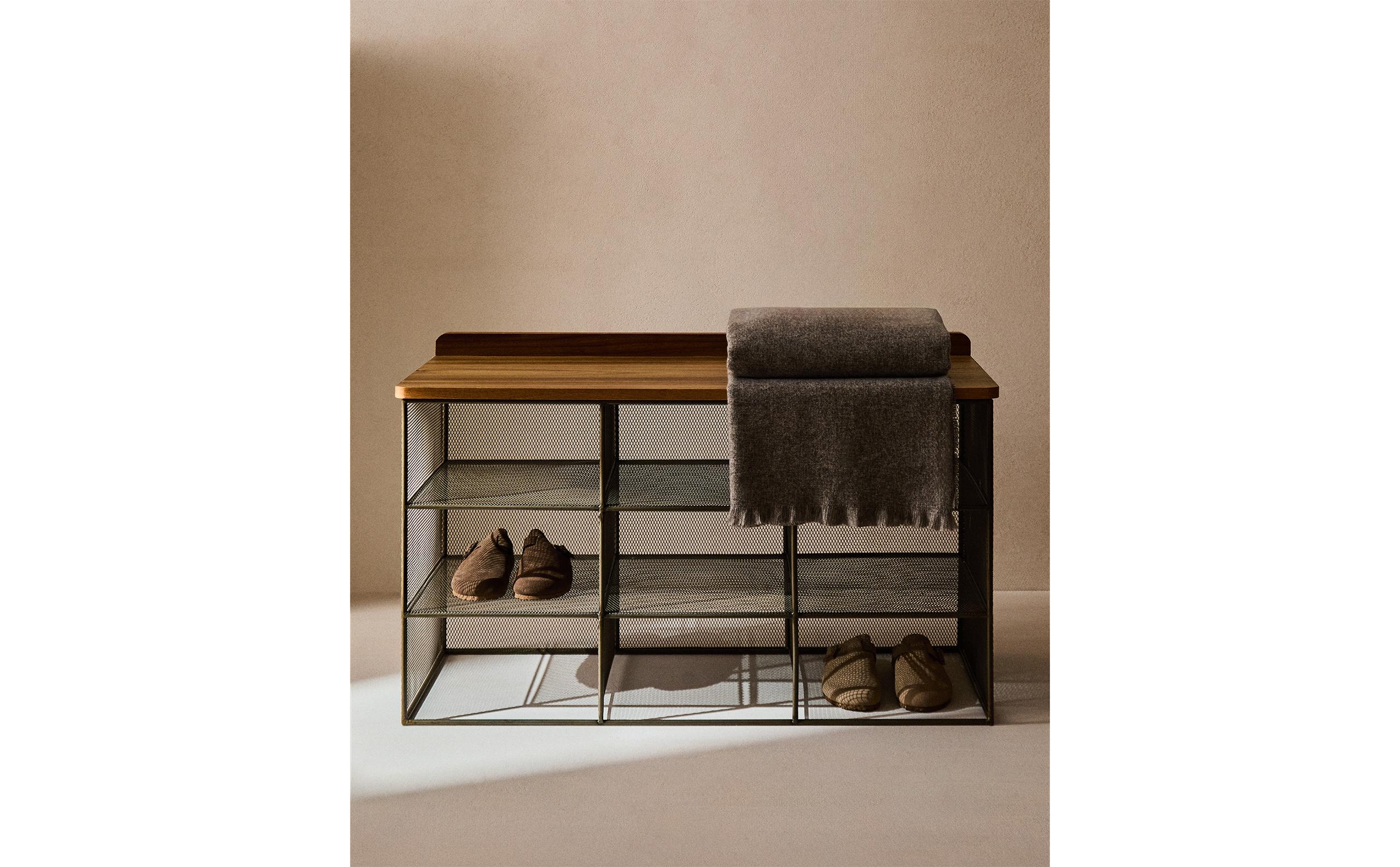 メタル＆ウッド シューズベンチ | Zara Home 日本/Japan