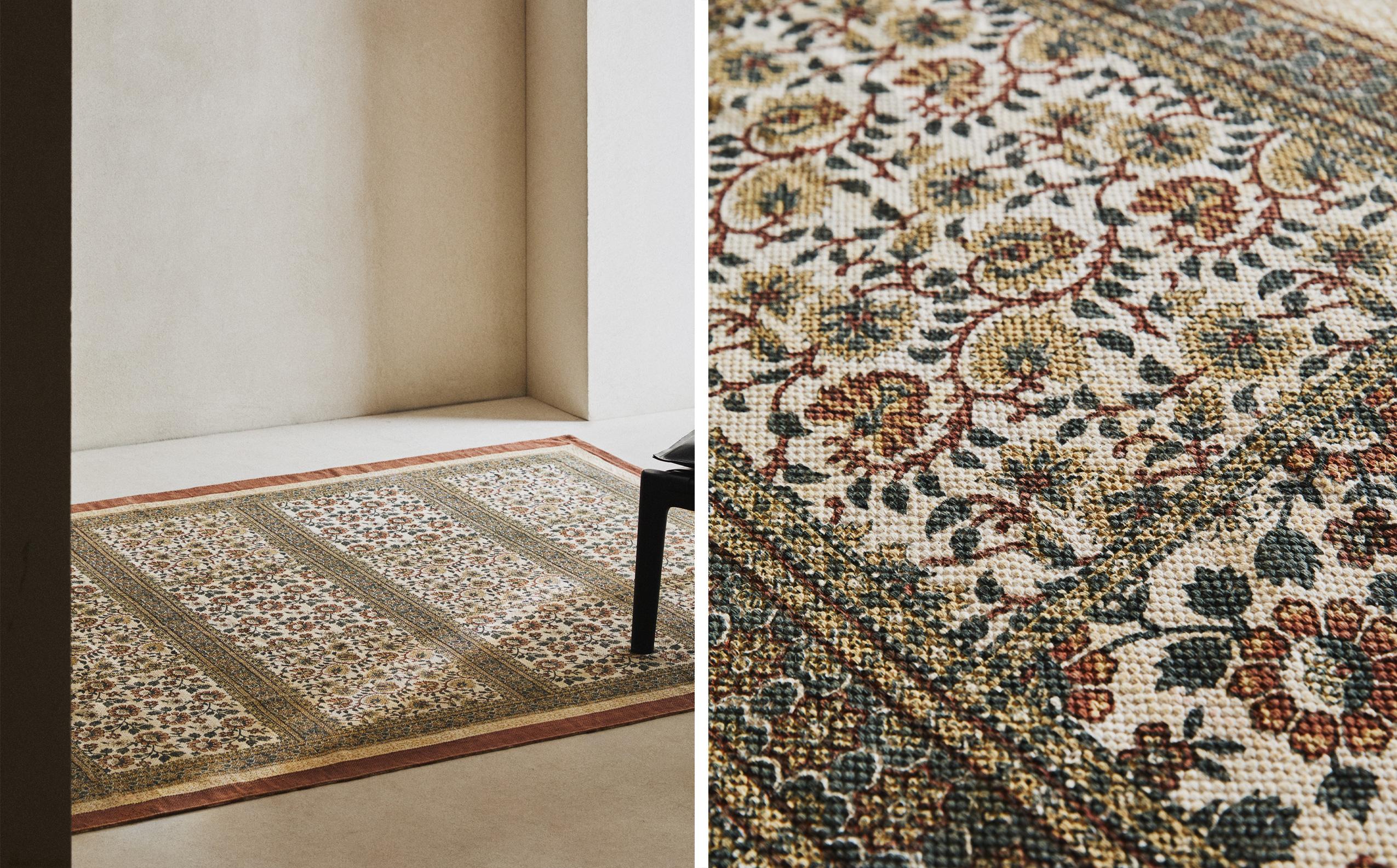 FLORAL COTTON RUG