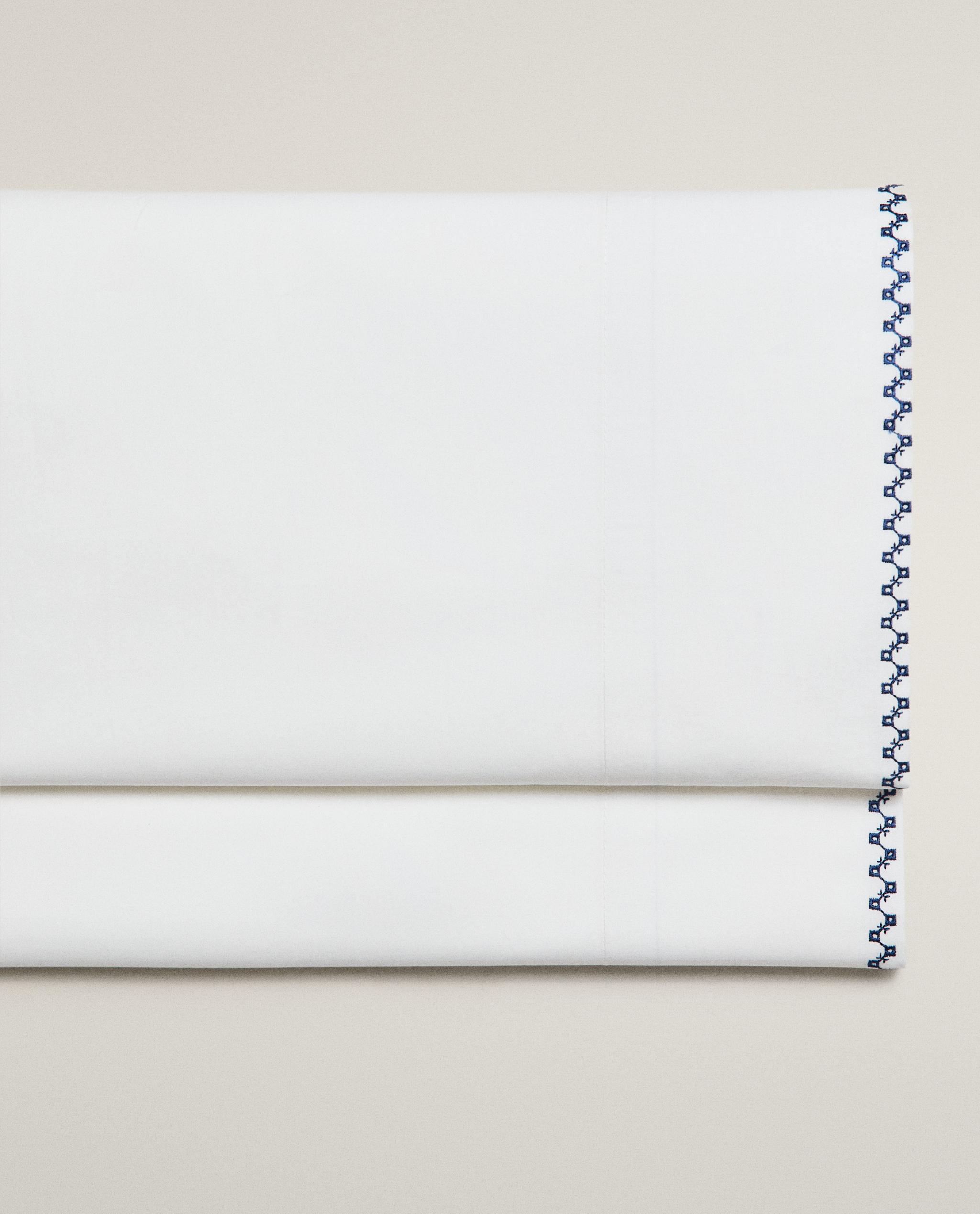 FLAT SHEET WITH EMBROIDERED BORDER product thumbnail 9