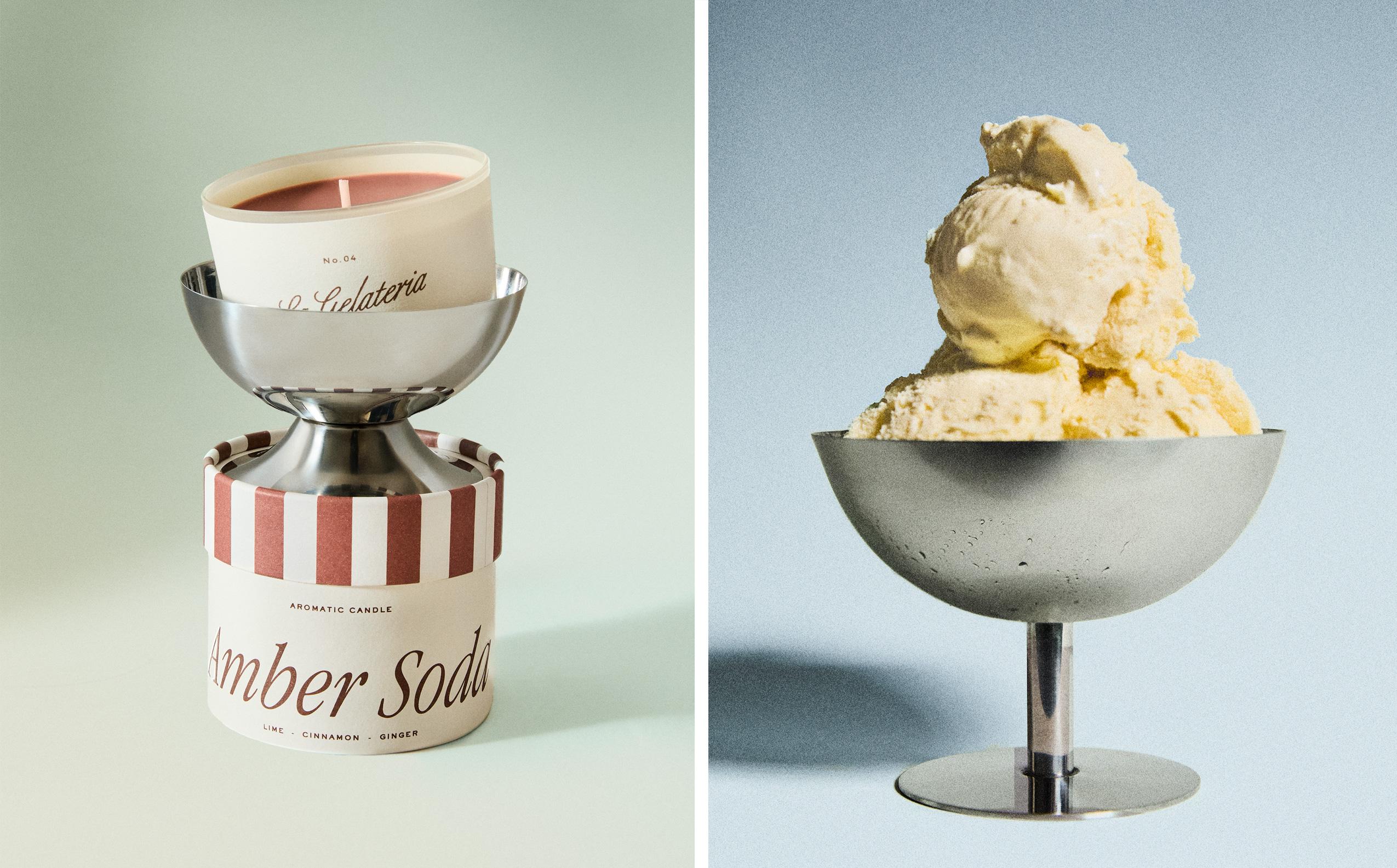 (150 G) AMBER SODA SCENTED CANDLE