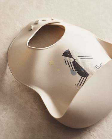 مريلة سيليكون أرنب للأطفال