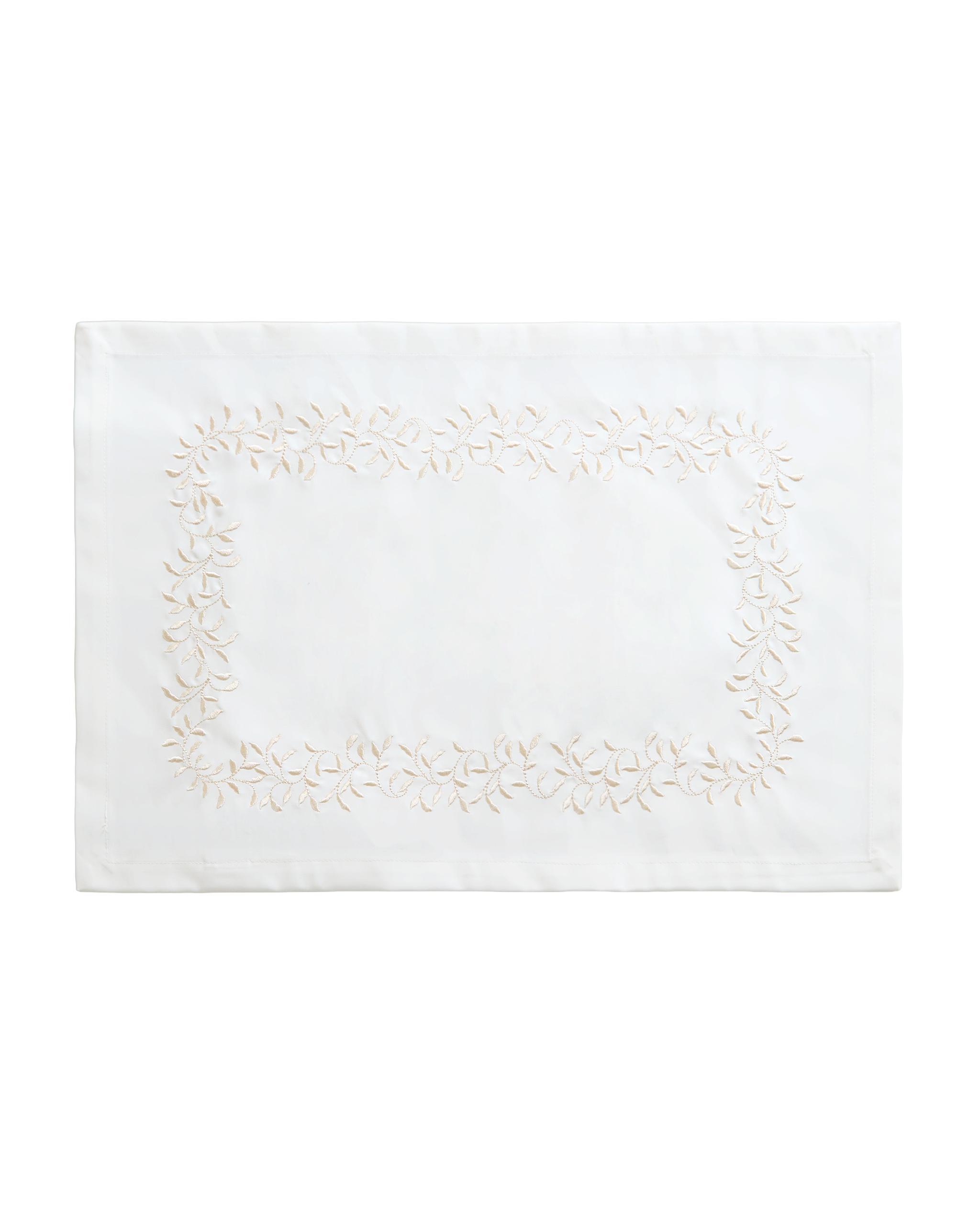 PACK OF EMBROIDERED SATIN NAPKINS (PACK OF 2) product thumbnail 5