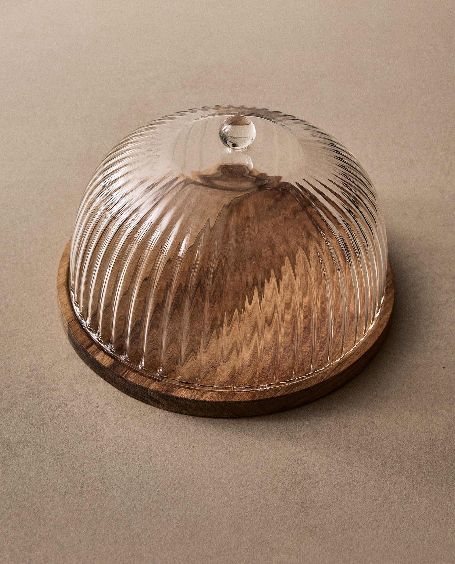 FUENTE TARTA BOROSILICATO MADERA