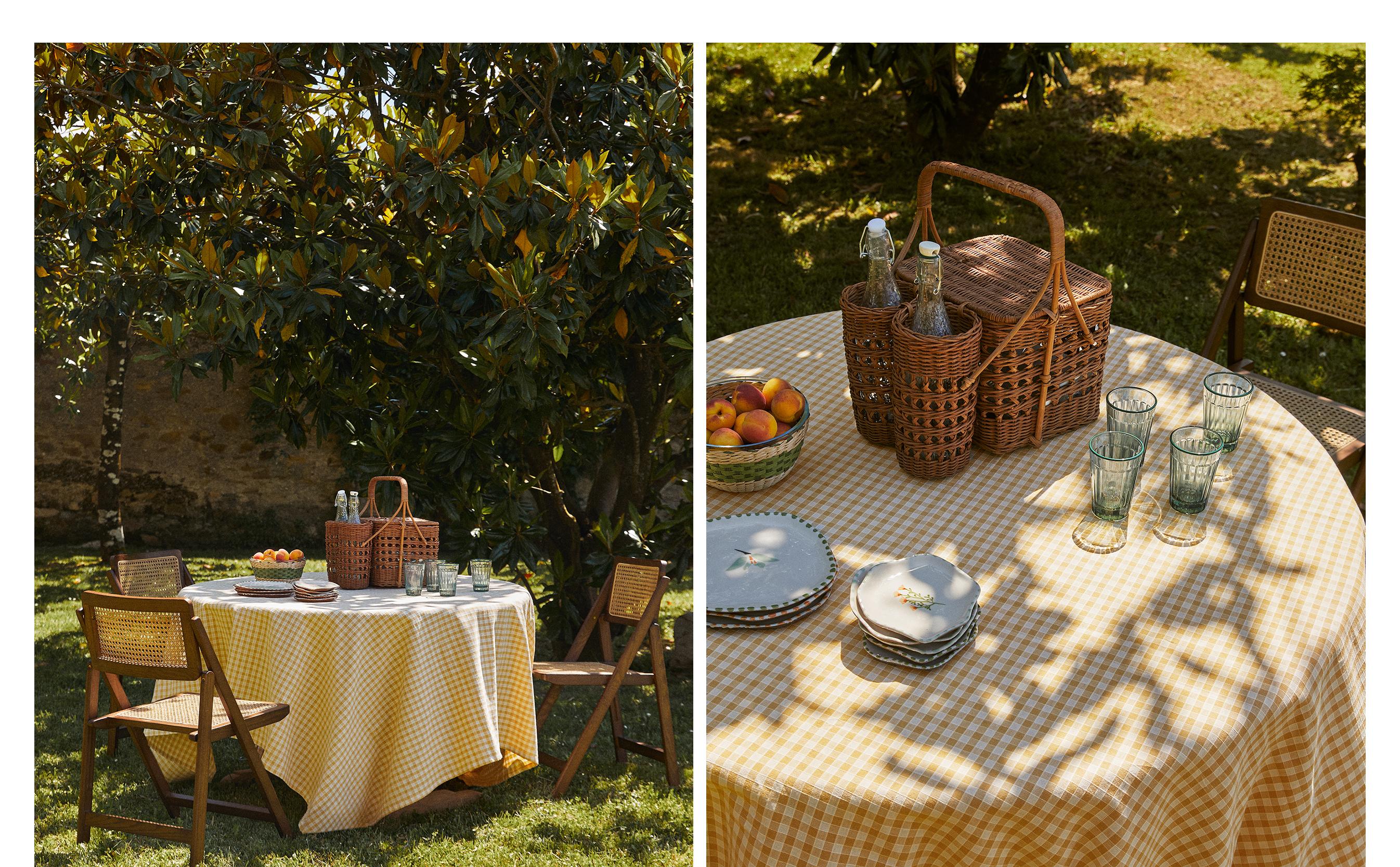 GINGHAM COTTON TABLECLOTH