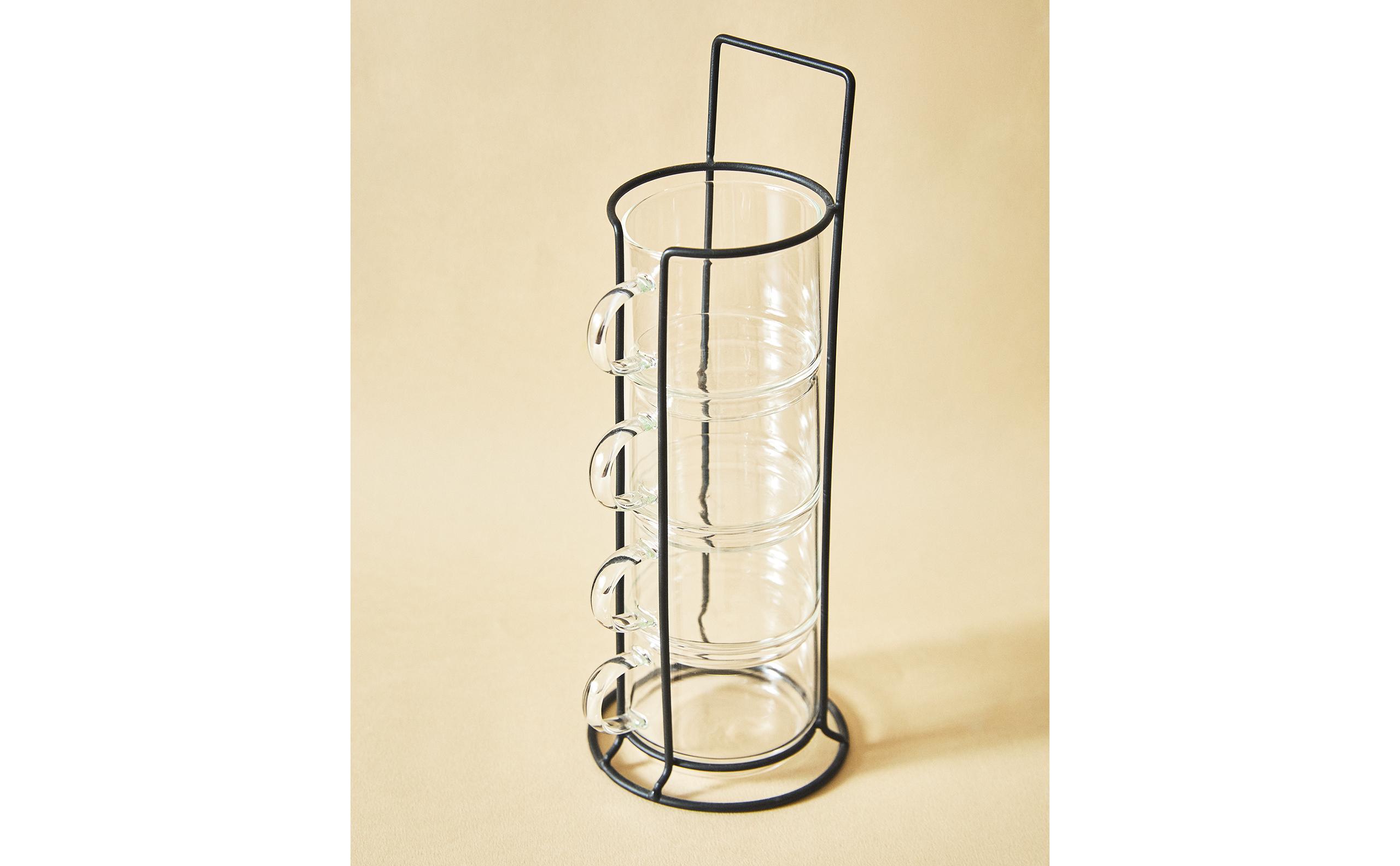 カップタワー ボロシリケイトガラス（4個入り） | Zara Home