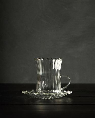 TAZA CON PLATO BOROSILICATO