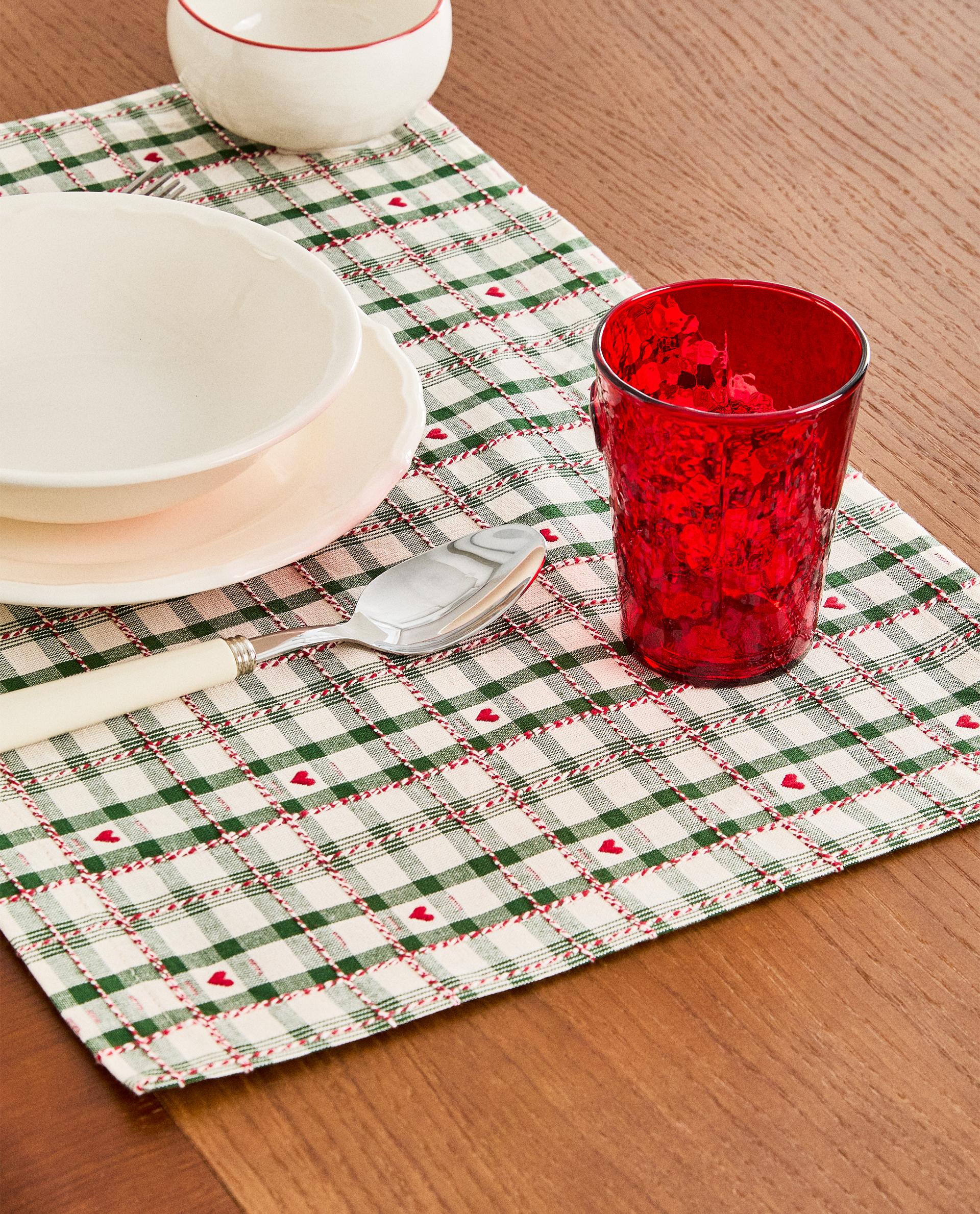 クリスマス テディベア ランチョンマット プレースマット 2枚セット