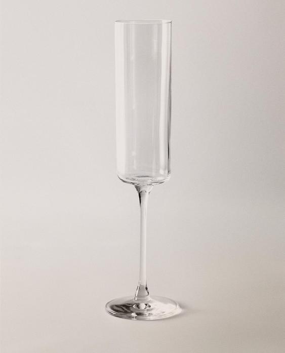 STRAIGHT CRYSTALLINE FLUTE GLASS
