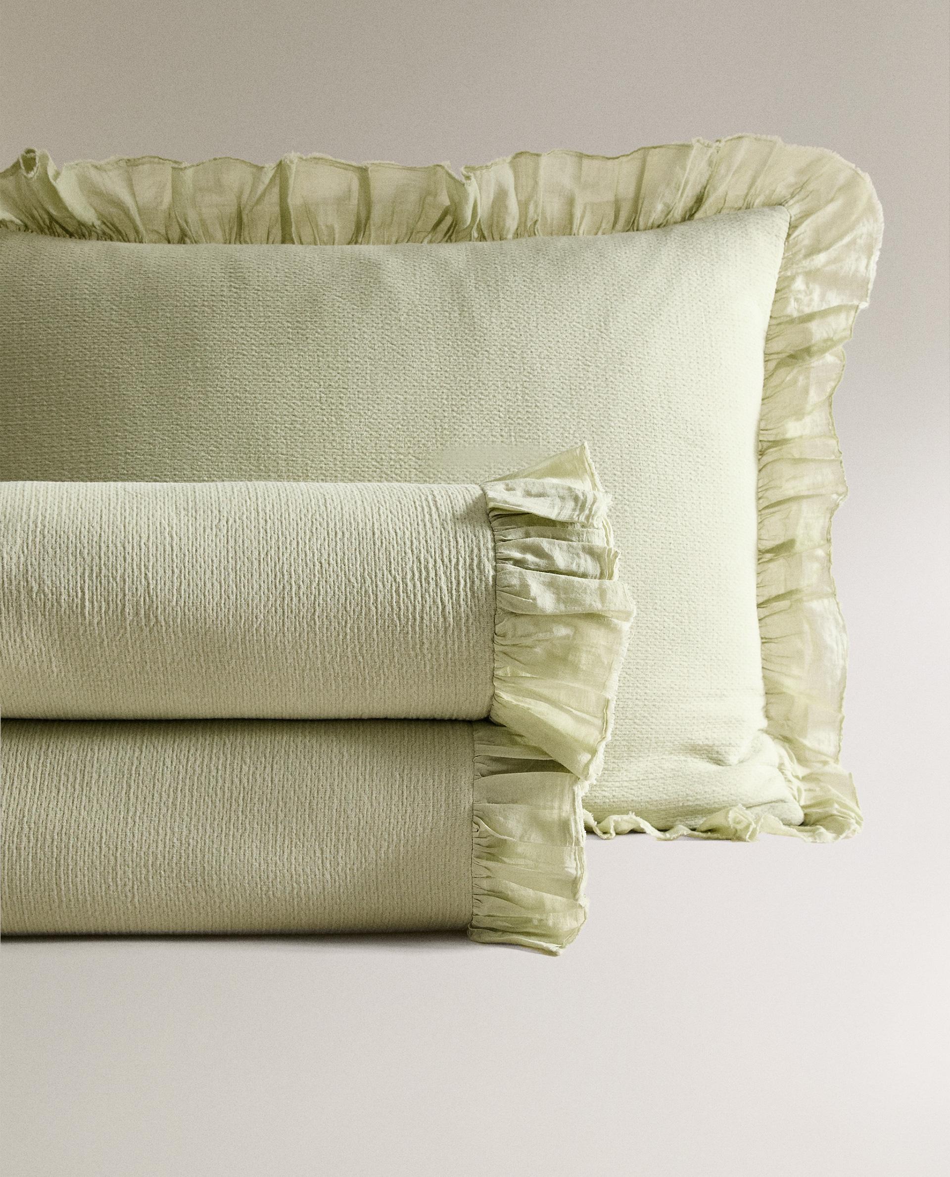 Zara Home ジャカードのフリル付きベッドカバー ジャカードのフリル付きベッドカバー | Zara Home 日本/Japan