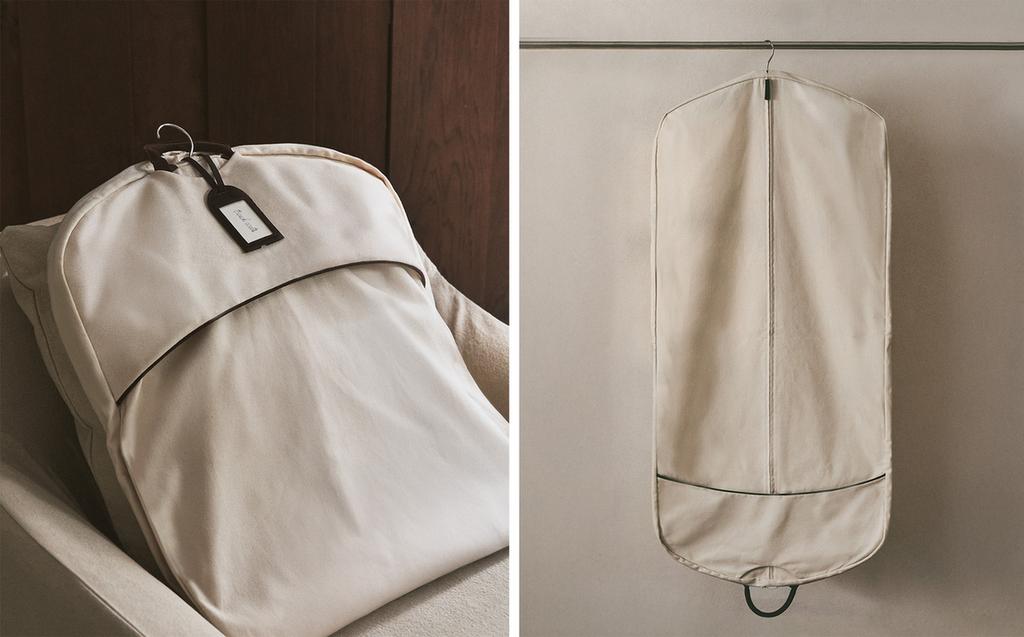 ถุงใส่สูทแต่งหนัง