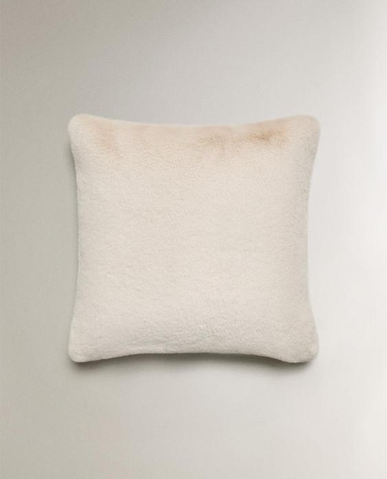 FAUX FUR CUSHION COVER