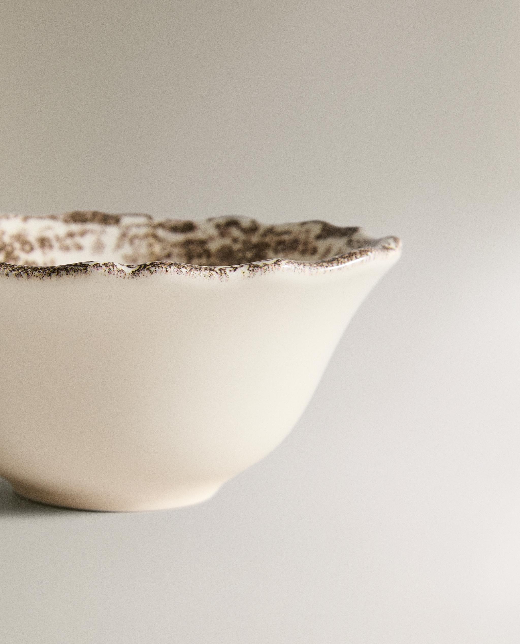 FLORAL EARTHENWARE SNACK BOWL product thumbnail 11