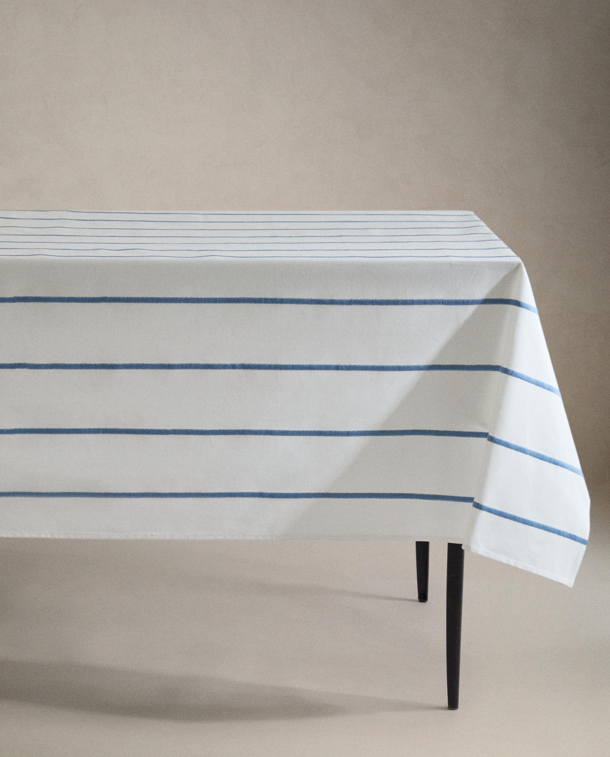 TABLECLOTH WITH EMBROIDERED STRIPES product thumbnail 7