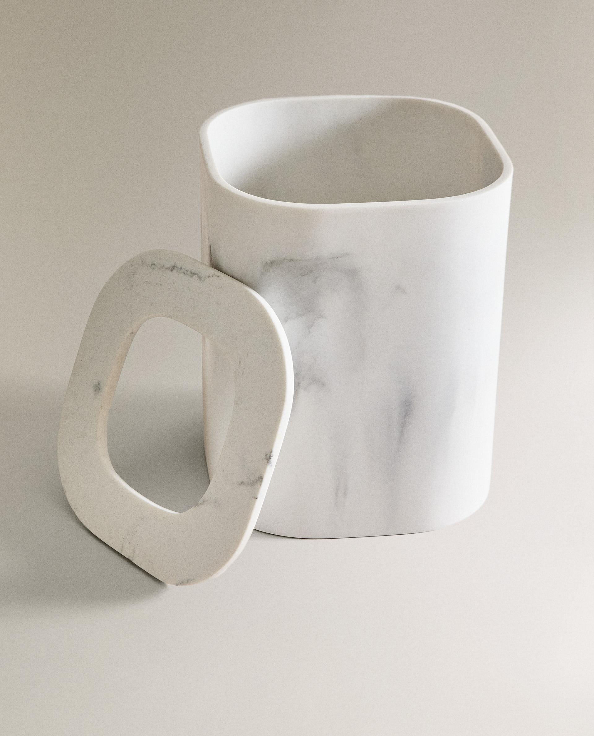 MARBLE-EFFECT BATHROOM BIN product thumbnail 8