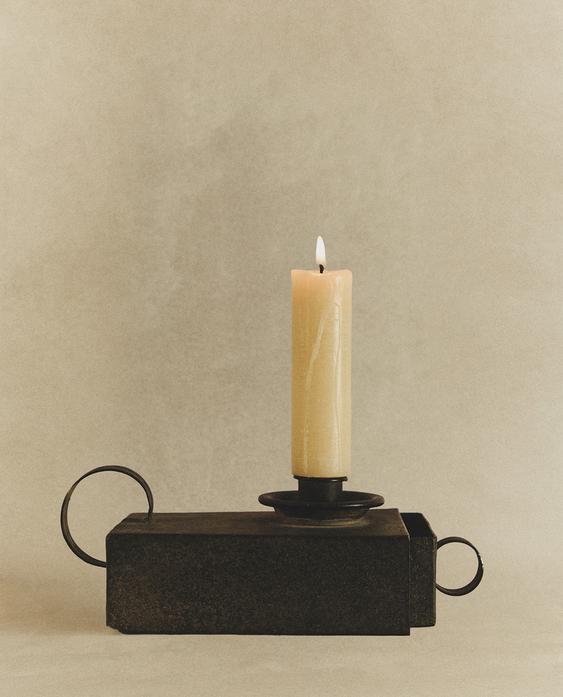 PORTA-VELAS DE METAL COM GAVETA PORTA-VELAS DE METAL COM GAVETA