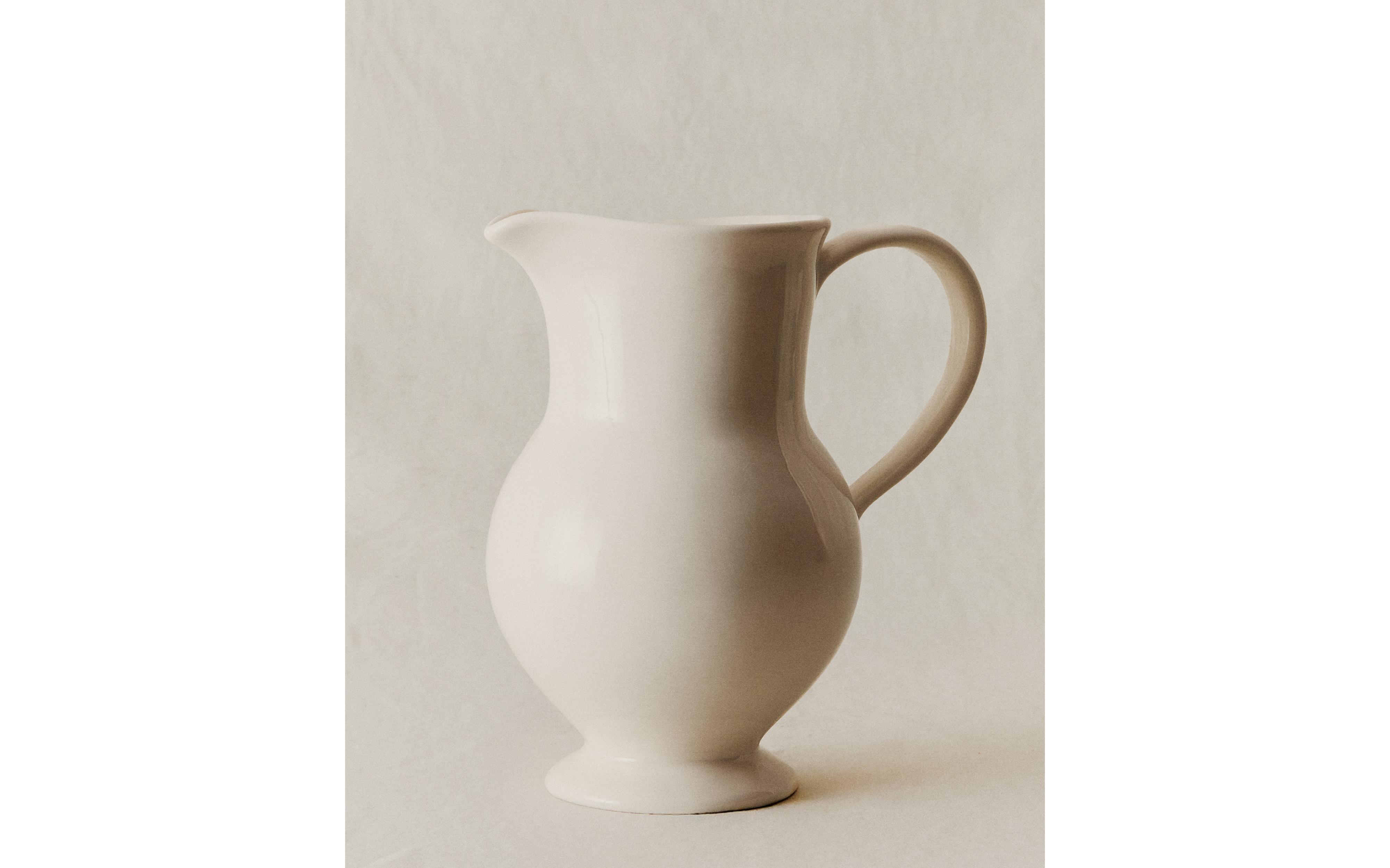 DECORATIVE CREAM CERAMIC JUG product thumbnail 9