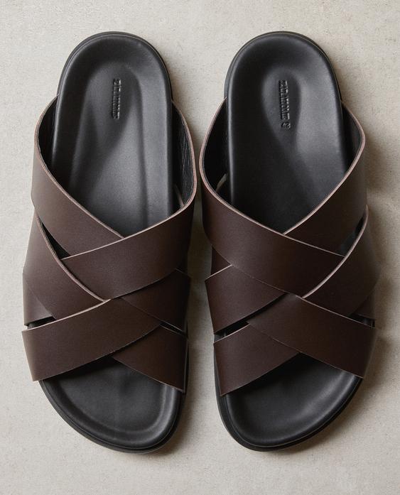 SANDALIA TIRAS CRUZADAS PIEL SANDALIA TIRAS CRUZADAS PIEL