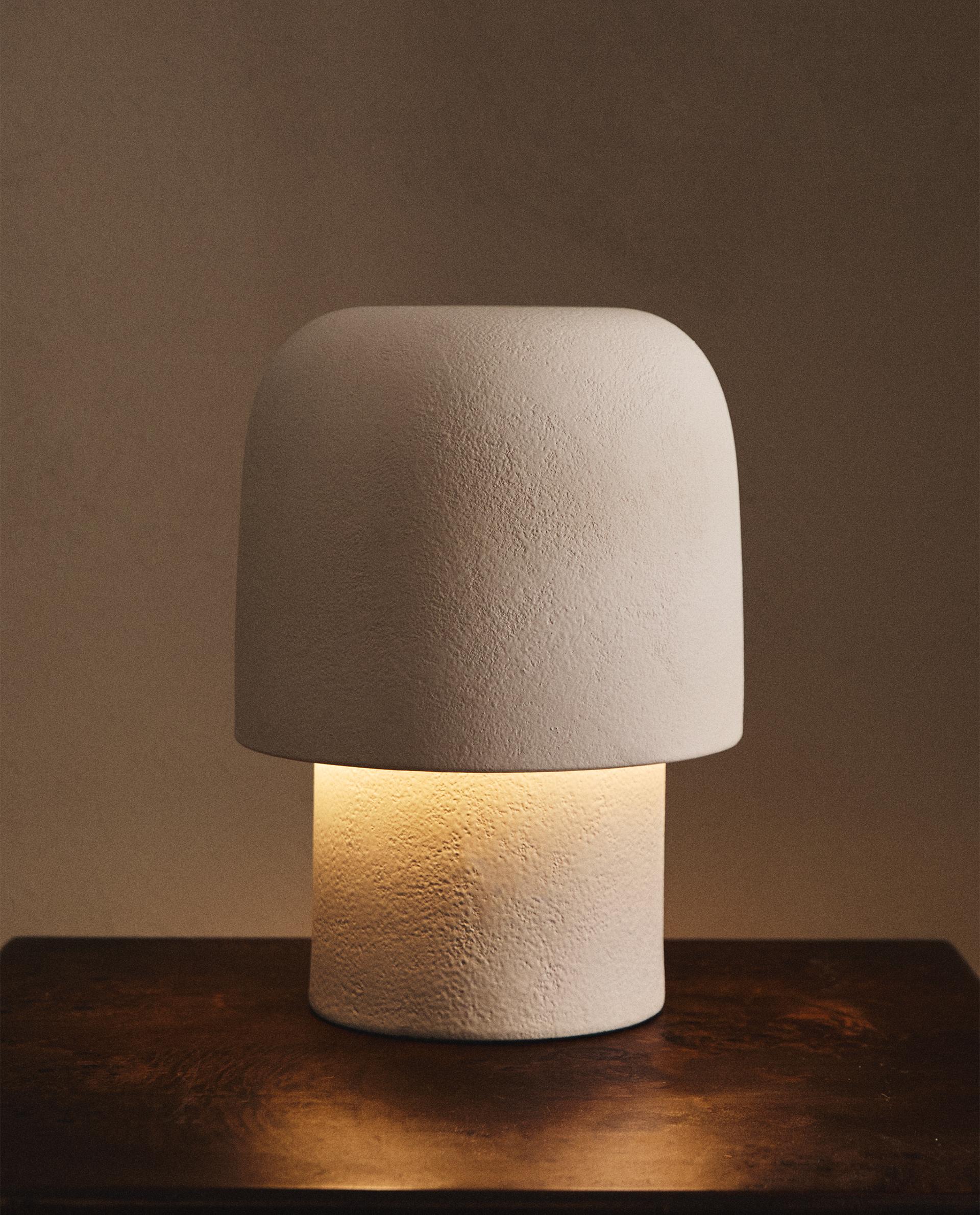 CERAMIC MUSHROOM TABLE LAMP