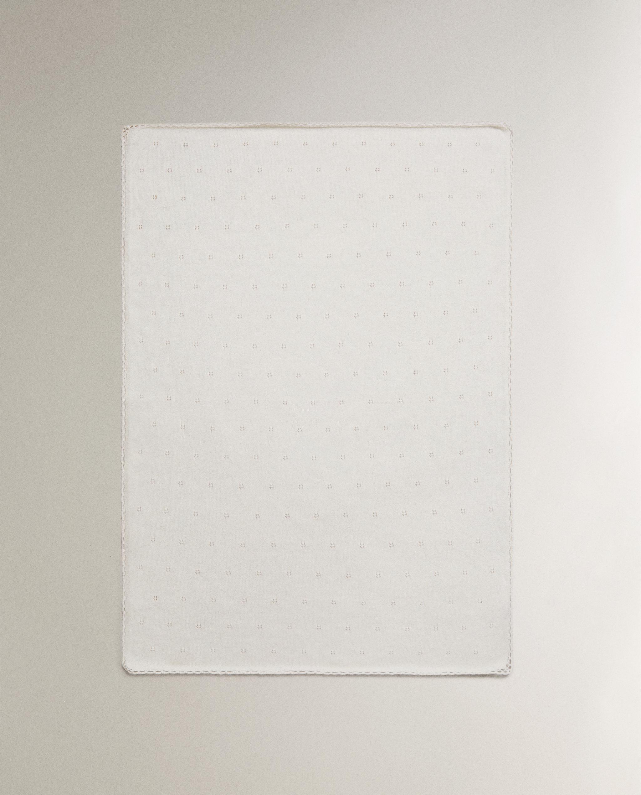 POINTELLE COTTON BABY BLANKET product thumbnail 7