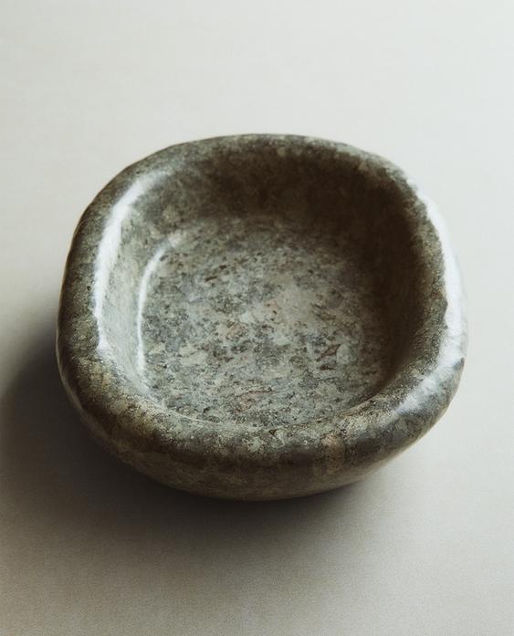 GREENISH CONCAVE MARBLE TRAY GREENISH CONCAVE MARBLE TRAY