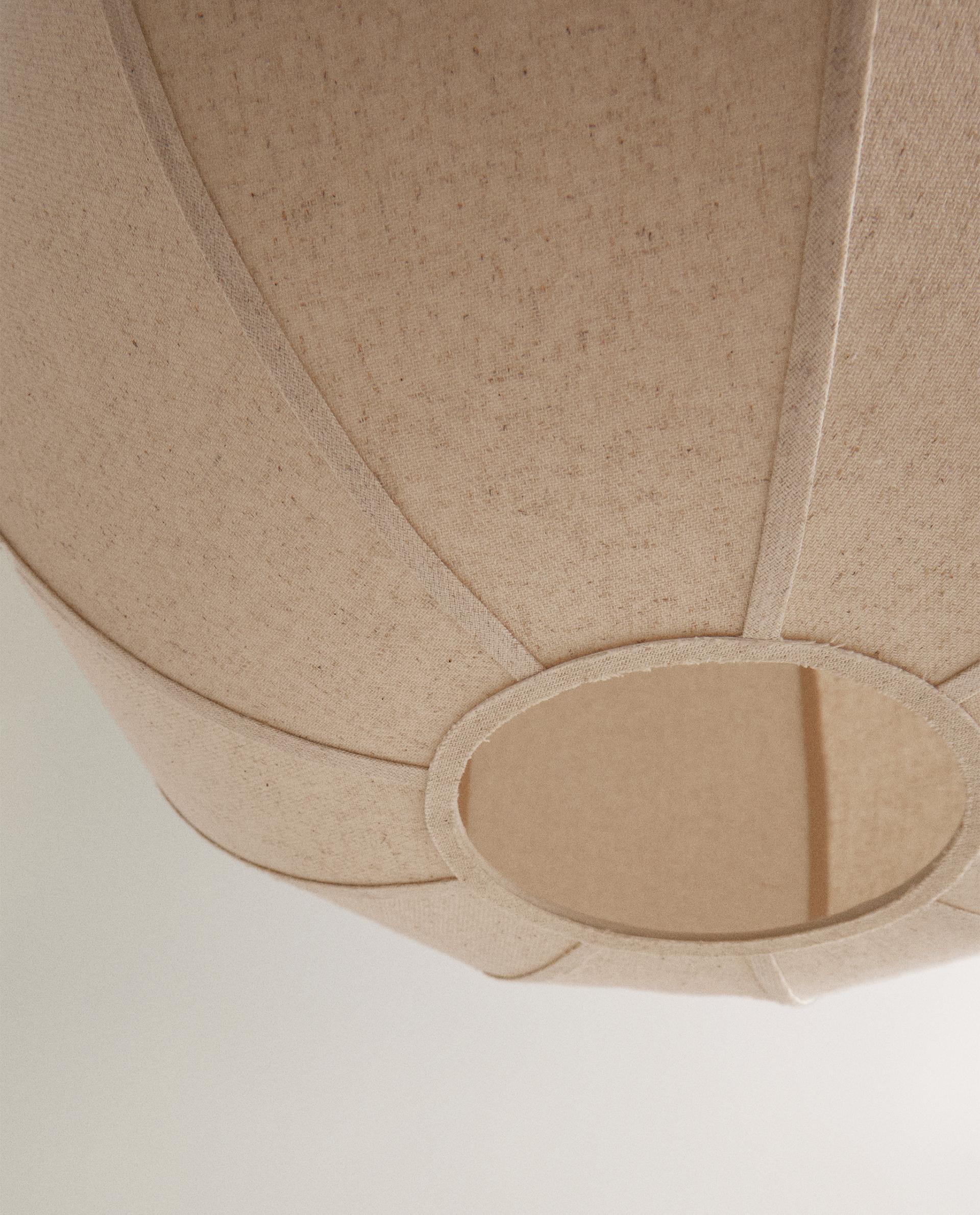 LARGE LINEN PENDANT LAMP