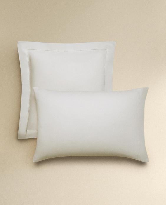HEMSTITCHED LINEN PILLOWCASE HEMSTITCHED LINEN PILLOWCASE
