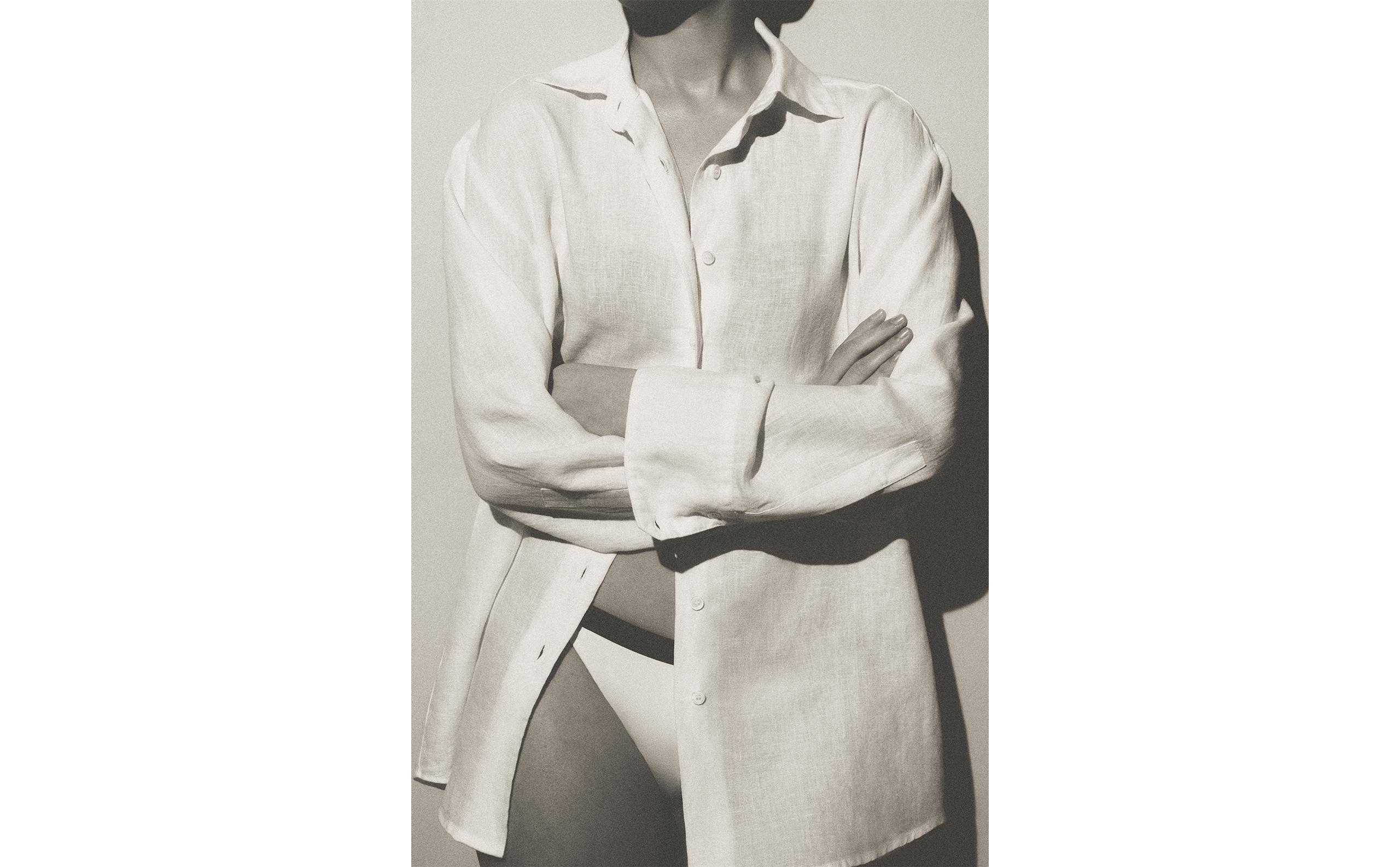 LONG SLEEVE LINEN SHIRT product thumbnail 5