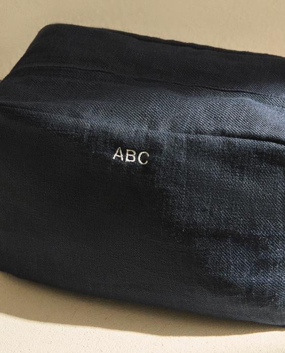 LINEN TOILETRY BAG